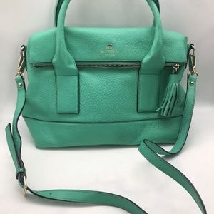 KATE SPADE Turquoise Southport Bag Avenue Alessa Satchel crossbody
